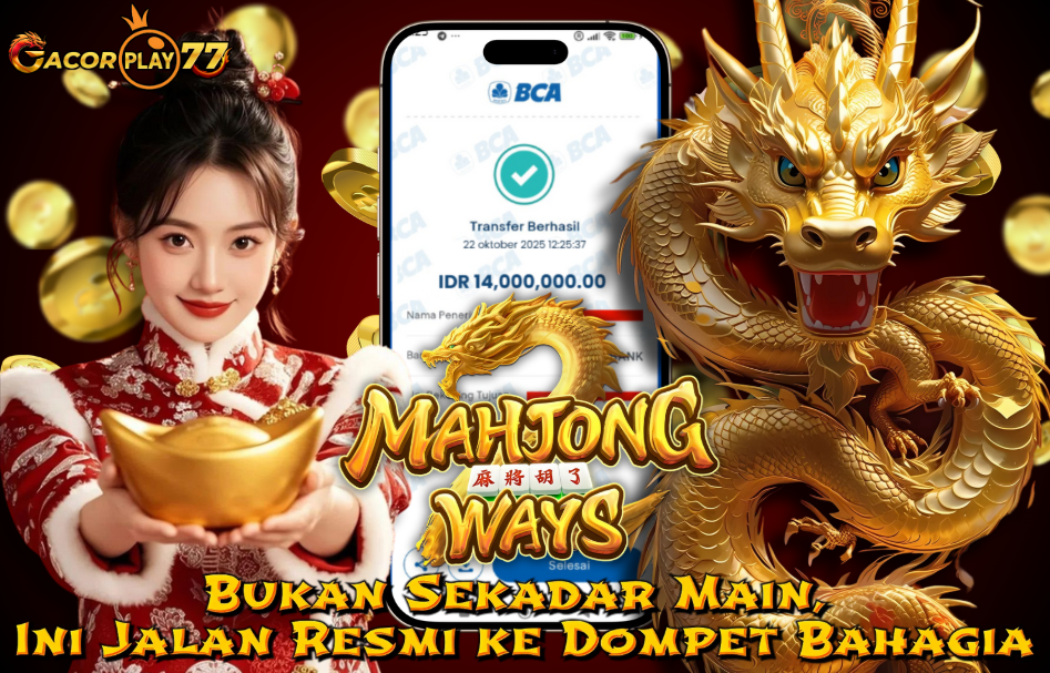 Selamat kepada user id : ngo******ai Wede Rp 14.000.000 di Game MAHJONG WAYS PG SOFT Cair Gk Sampe 1 Menit! Menang Mudah di Gacorplay77